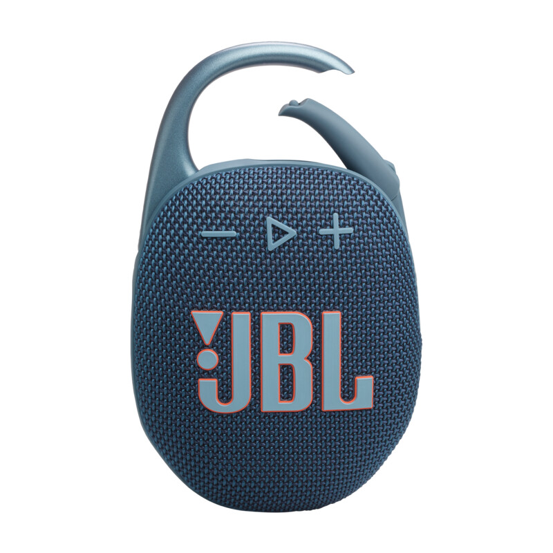JBL Clip5 Bluetooth Lautsprecher mit Karabinerhaken blau