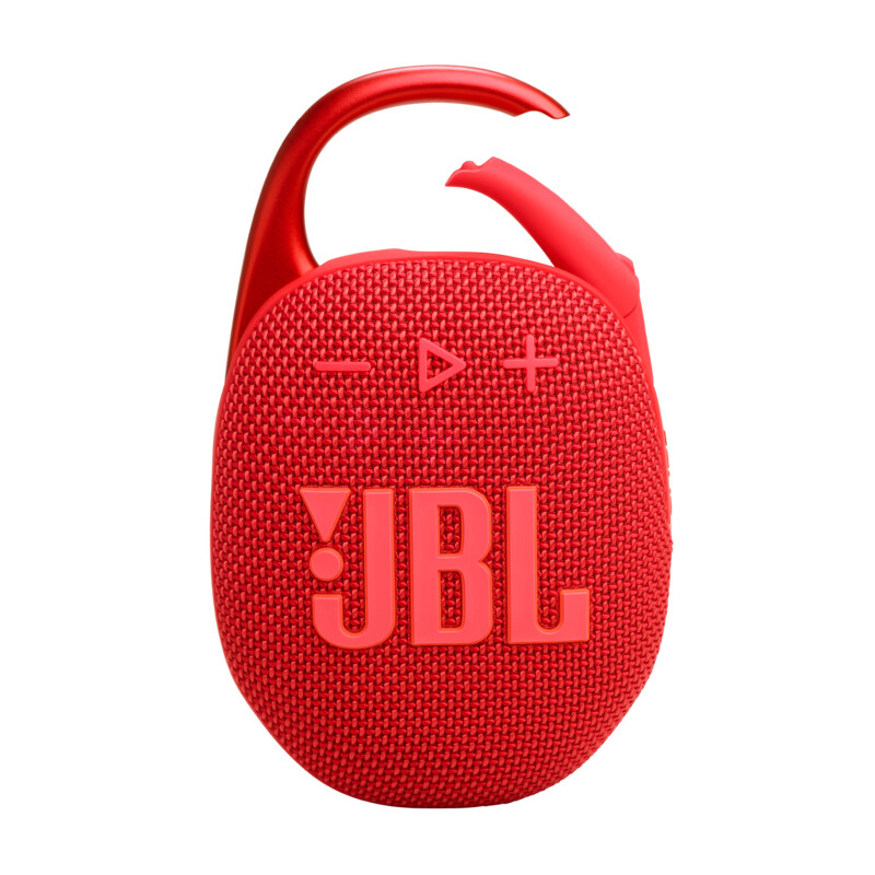 JBL Clip5 Bluetooth Lautsprecher mit Karabinerhaken rot